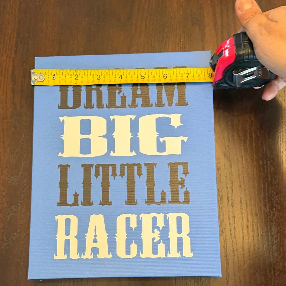 Set of 3 Race Car Wall Art 8x10 Boys Room Nursery Decor Blue Racing